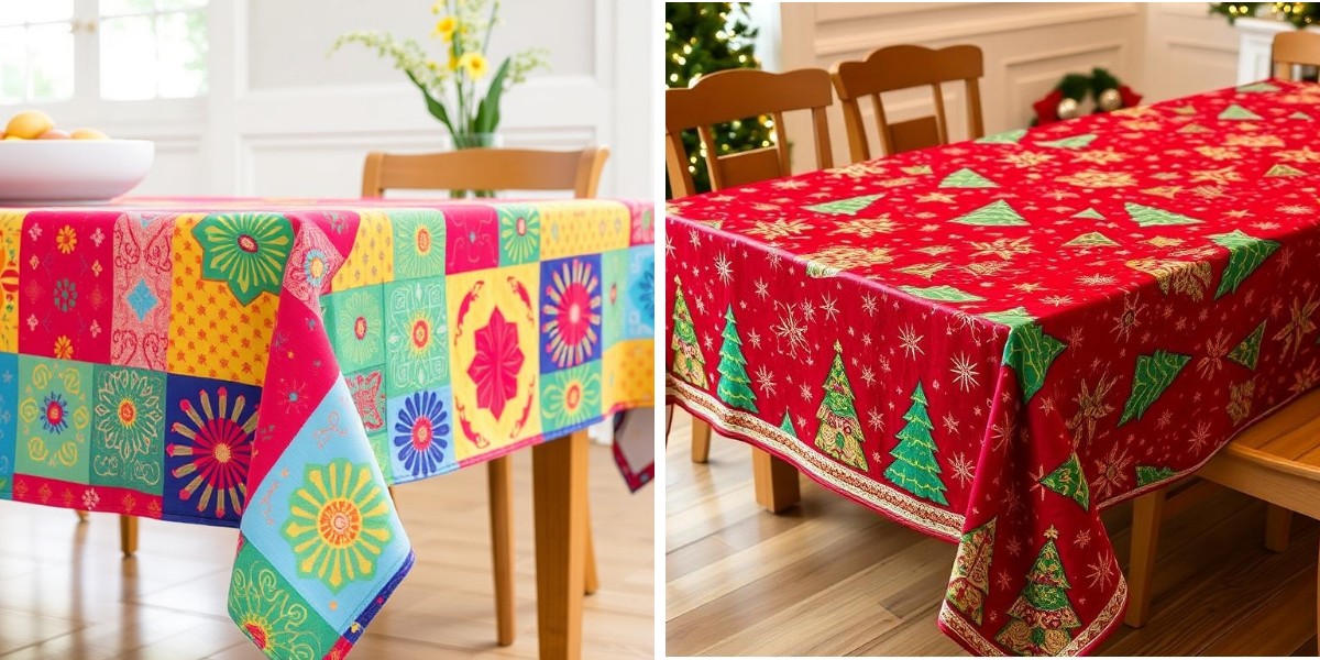 How Designers Use Colorful Tablecloths to Create Visual Balance
