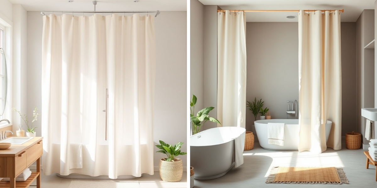 린넨 샤워 커튼이 욕실에 더 자연스러운 선택인 이유 린넨 샤워 커튼이 욕실에 더 자연스러운 선택인 이유