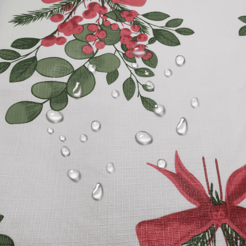 Festive Elegance Flannel Backed Vinyl Tablecloth Festive Elegance Flannel Backed Vinyl Tablecloth