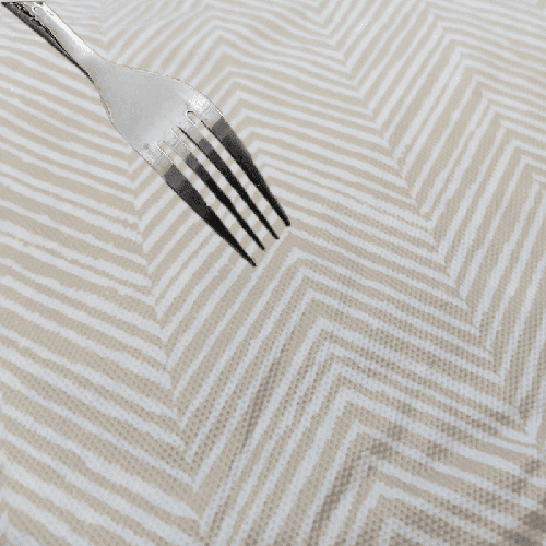 Beige Herringbone Print Vinyl Tablecloth Beige Herringbone Print Vinyl Tablecloth