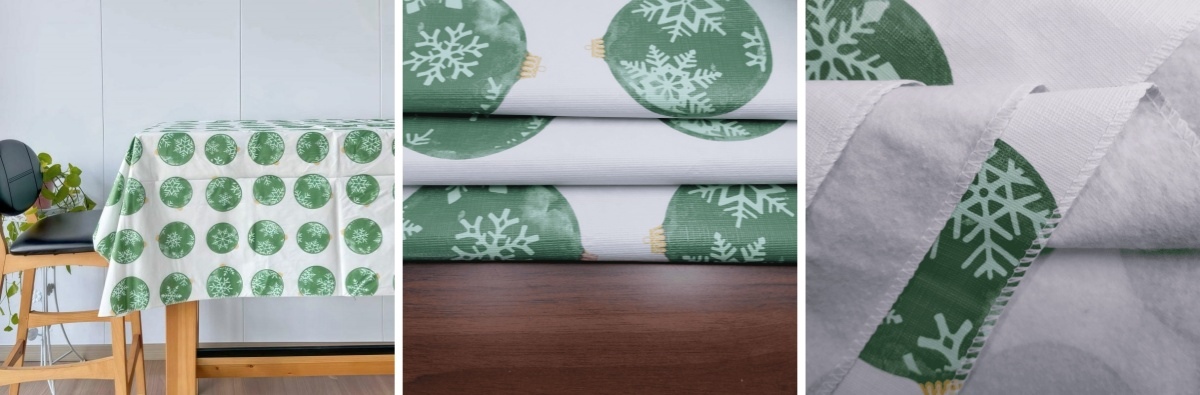 Green Snowball Tablecloth Green Snowball Tablecloth