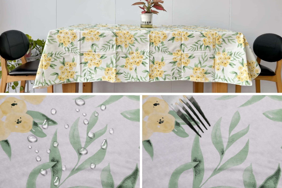 Loquat Patterned Vinyl Tablecloth Loquat Patterned Vinyl Tablecloth