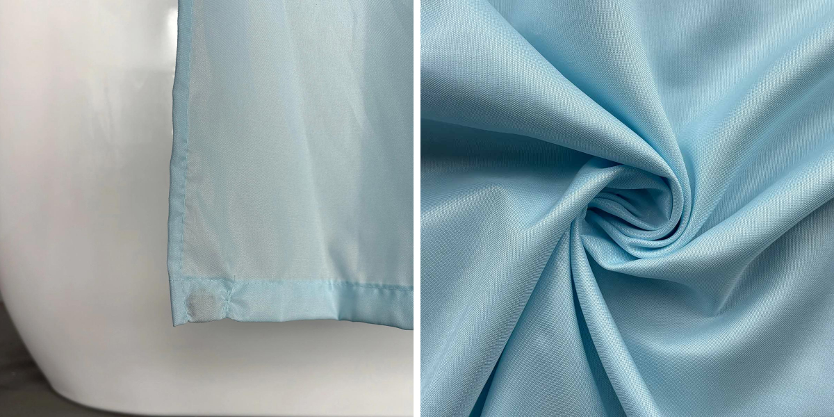 Klassiek stoffen douchegordijn