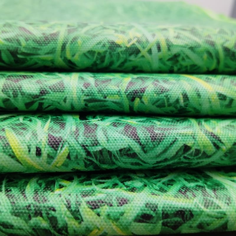 Green Straw Flannel Plastic Tablecloth