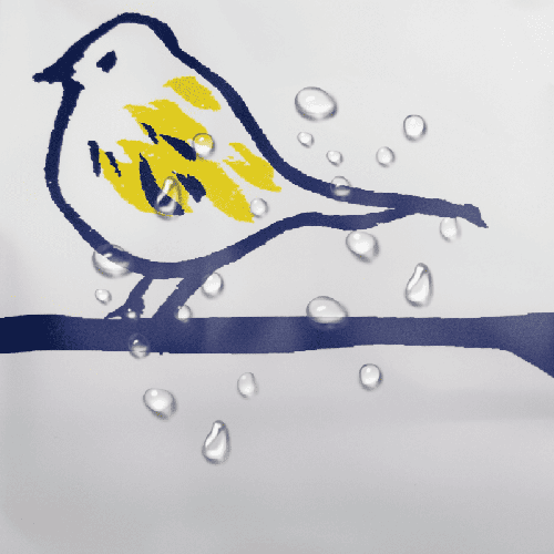 Blooms Waterproof Shower Curtain Blooms Waterproof Shower Curtain