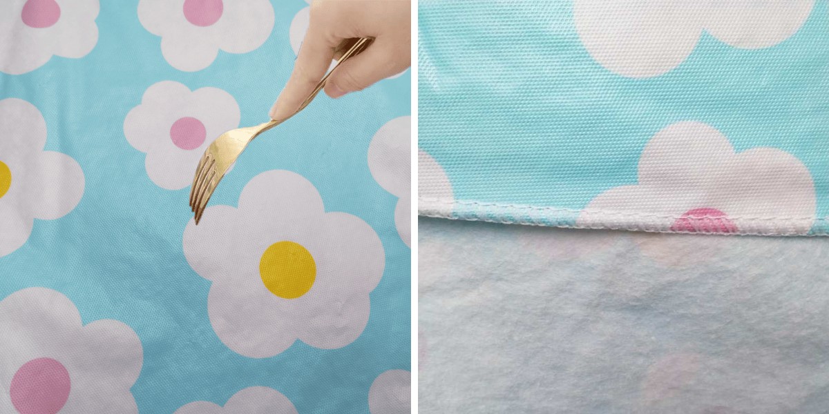 Nappe rectangulaire en vinyle Daisy Bloom Nappe rectangulaire en vinyle Daisy Bloom