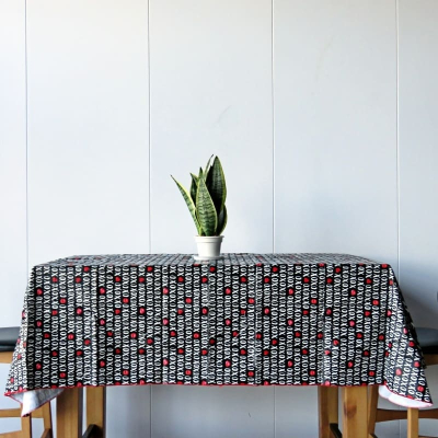 Sweet Love Vinyl Tablecloth