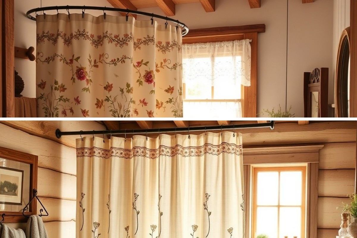 Retro Shower Curtains for Boho, Mid-Century, and Vintage Homes