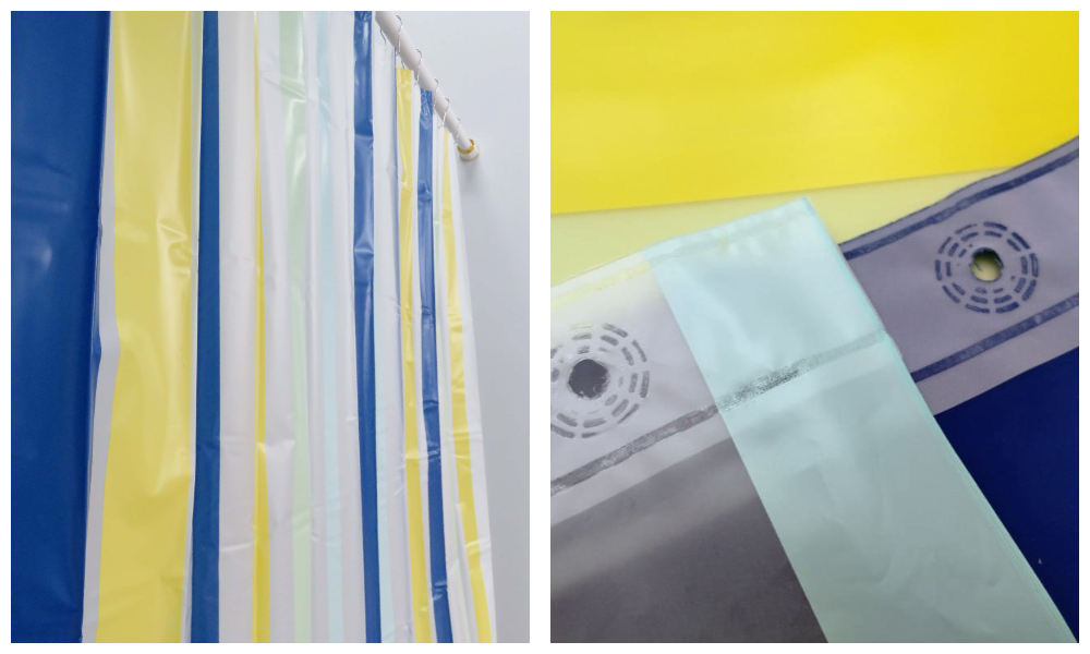 PEVA Striped Shower Curtain PEVA Striped Shower Curtain