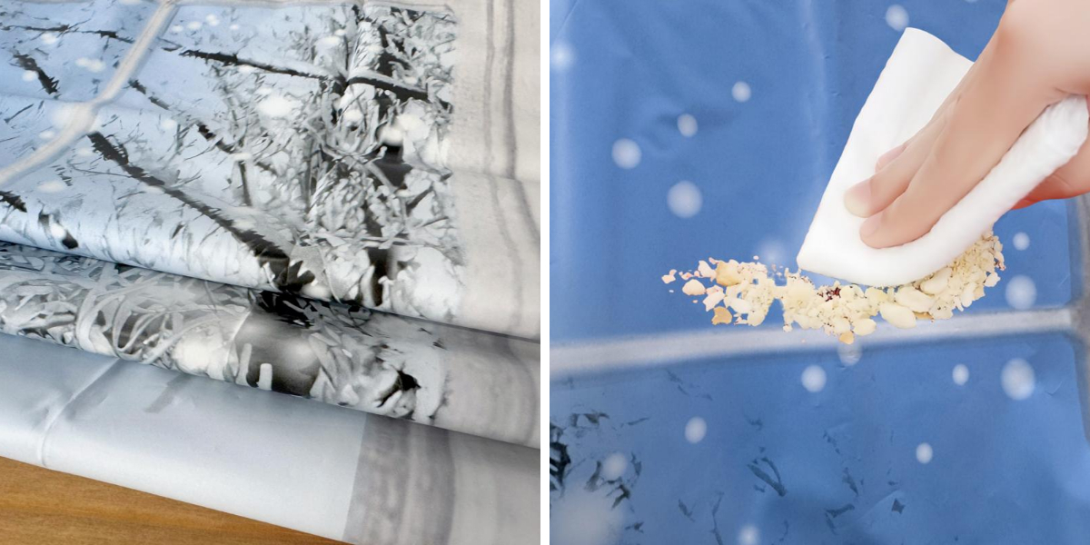Winter Window Vinyl Tablecloth