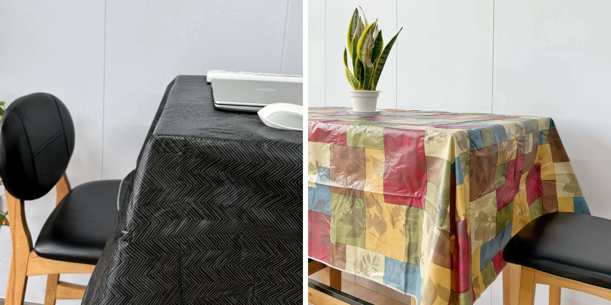 Outdoor Dining Made Simple with Wipeable Fabric Tablecloths Outdoor Dining Made Simple with Wipeable Fabric Tablecloths