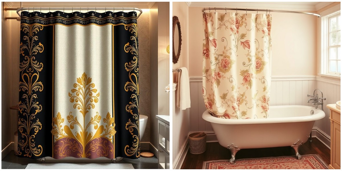 Retro Shower Curtains for Boho, Mid-Century, and Vintage Homes