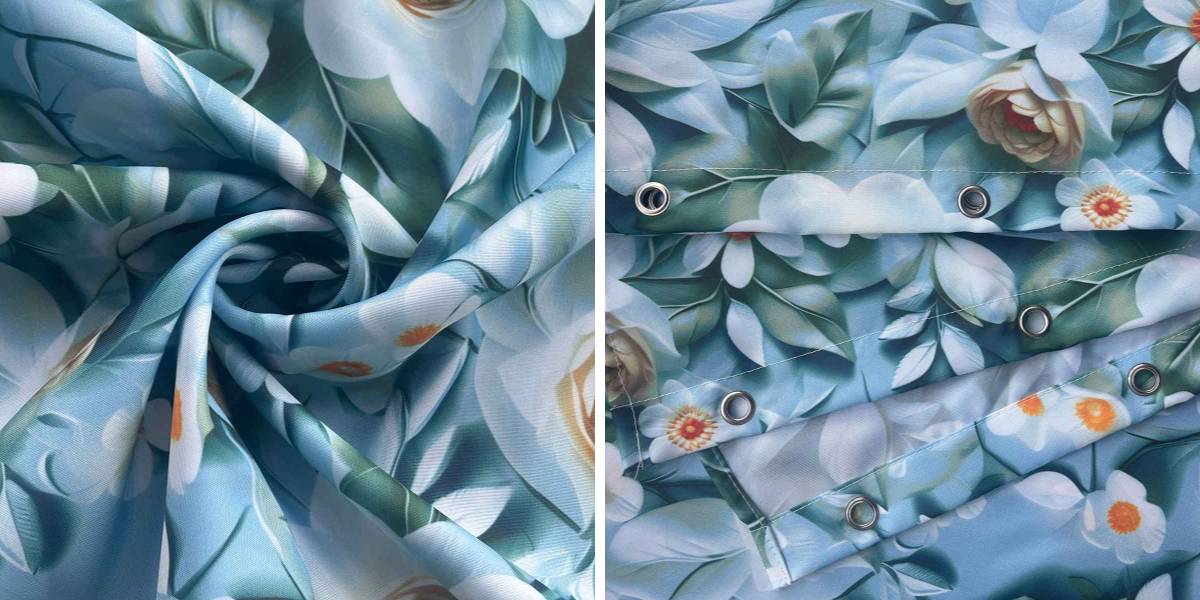 Flower Waterproof Shower Curtain Flower Waterproof Shower Curtain