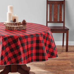 Wipeable Flannel Backed Vinyl Tablecloth