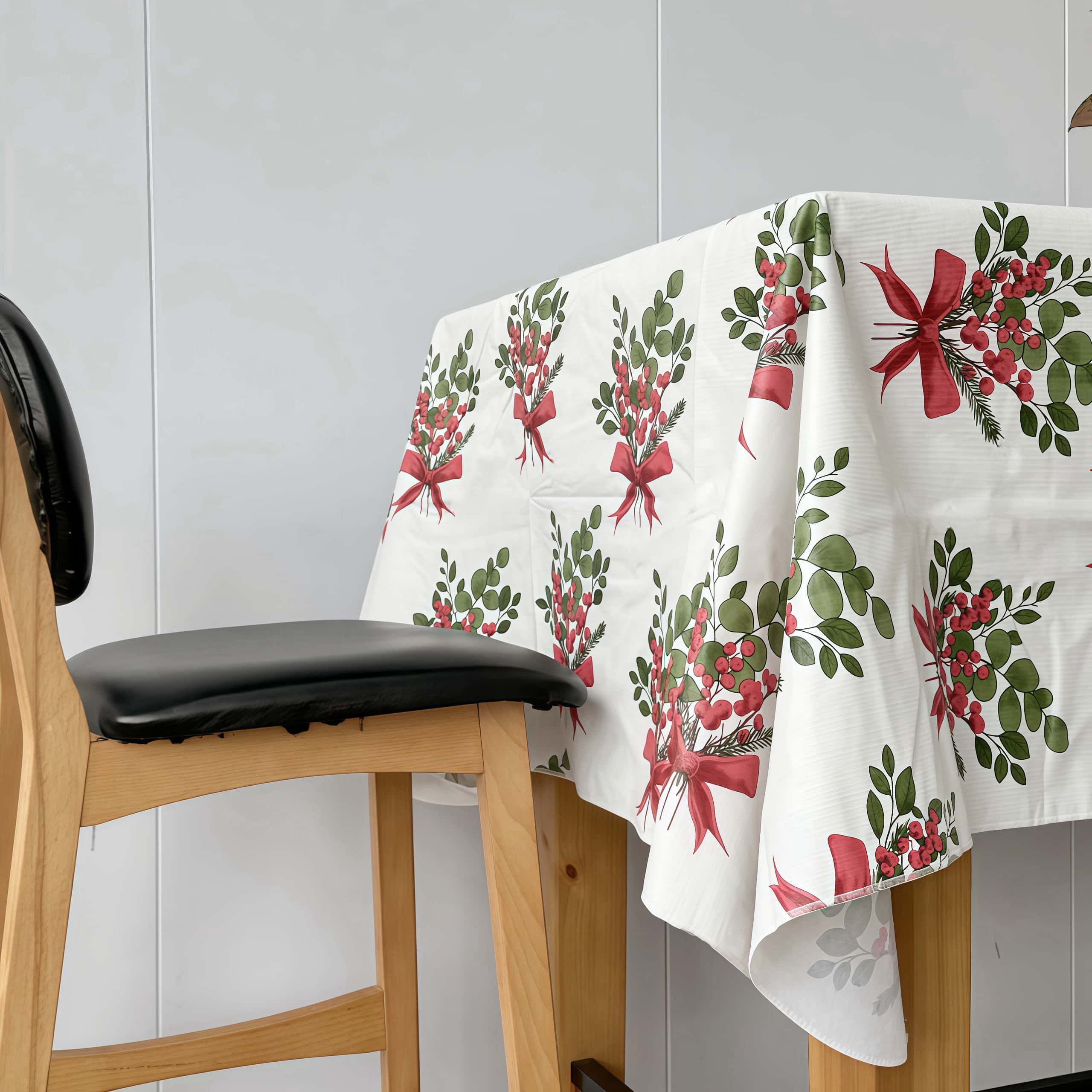Festive Elegance Flannel Backed Vinyl Tablecloth