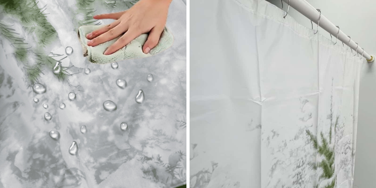 Rideau de douche PEVA « Paysage d'hiver féérique » Rideau de douche PEVA « Paysage d'hiver féérique »