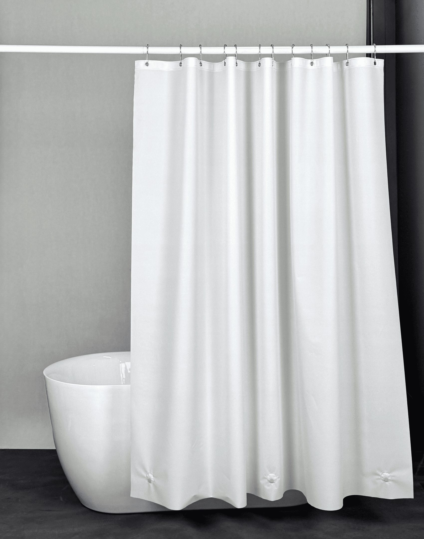 PEVA White  Waterproof Shower Curtain Liner