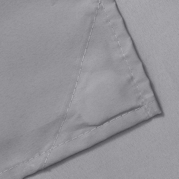 Dark Grey Textile Fabric Shower Curtain Liner