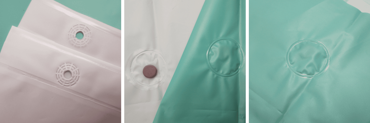 Ocean Mist Ombre Vinyl Shower Curtain Ocean Mist Ombre Vinyl Shower Curtain