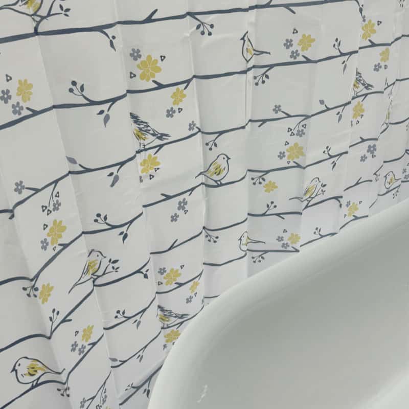 Blooms Waterproof Shower Curtain