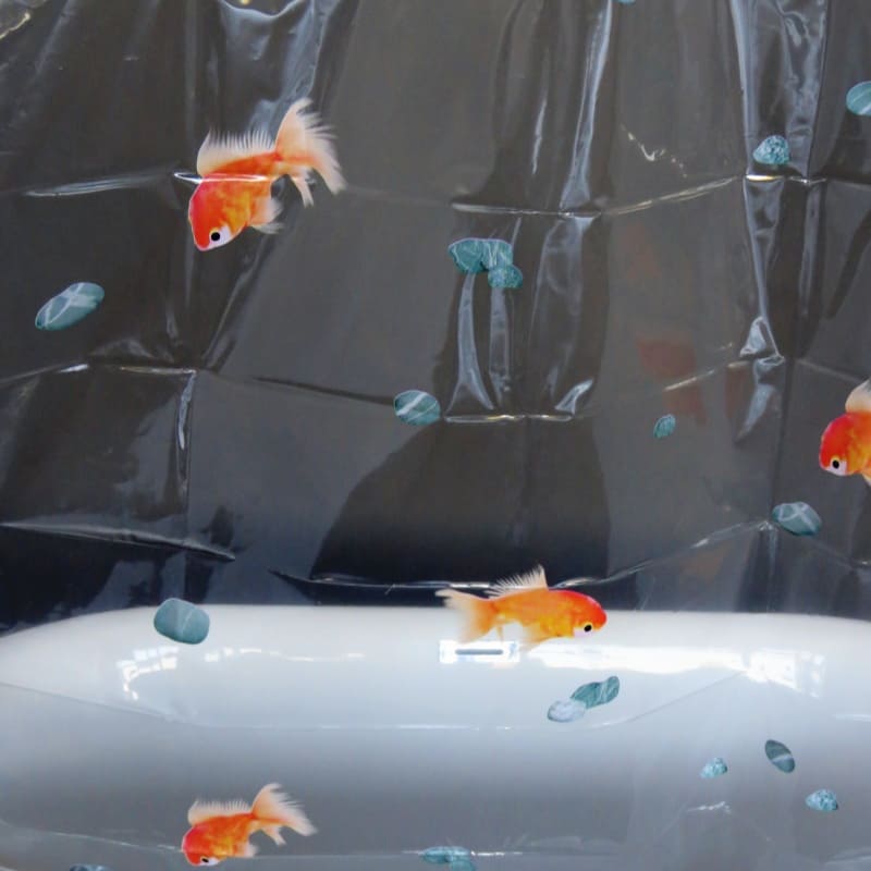 Cortina de duche em vinil Goldfish