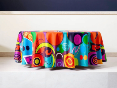How Designers Use Colorful Tablecloths to Create Visual Balance