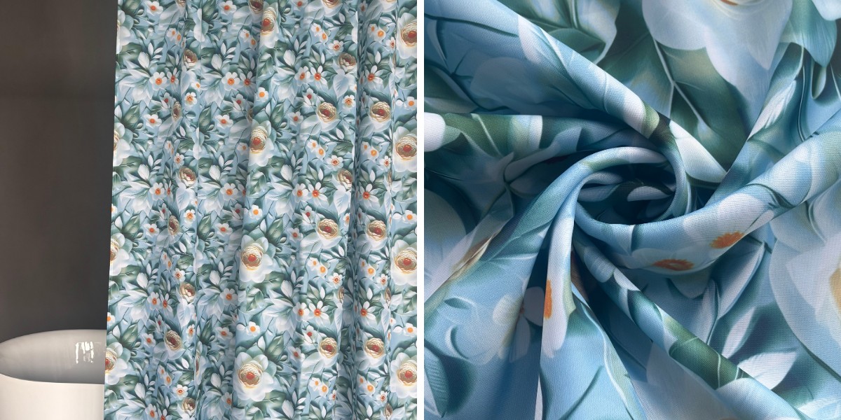 Rideaux de douche en tissu sur mesure : tailles, motifs et choix de tissus