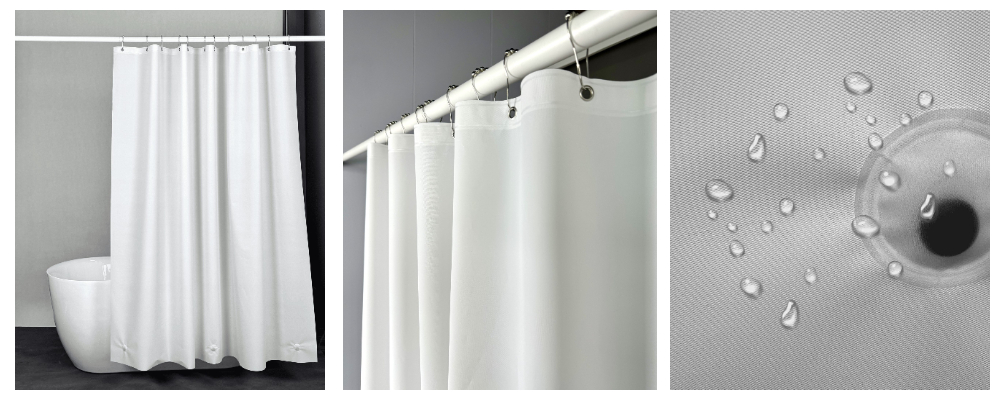 PEVA White  Waterproof Shower Curtain Liner  PEVA White  Waterproof Shower Curtain Liner