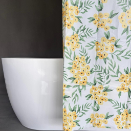 Sunshine Bloom PEVA Shower Curtain