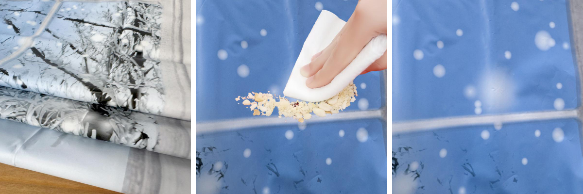 Snow Pattern PE Waterproof Tablecloth Snow Pattern PE Waterproof Tablecloth