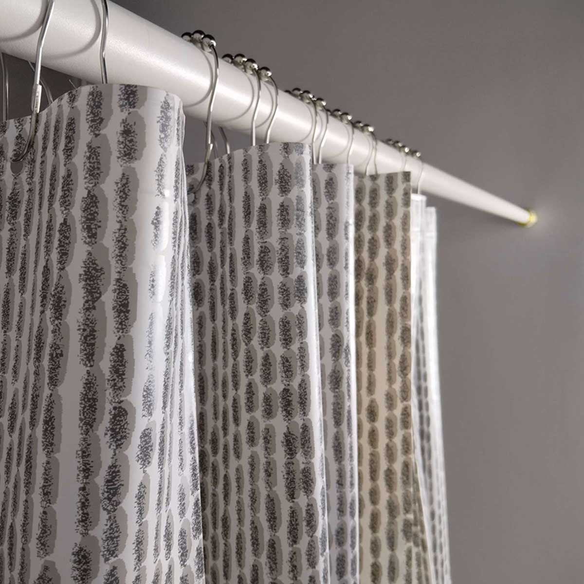 Soft Grid Waterproof Shower Curtain