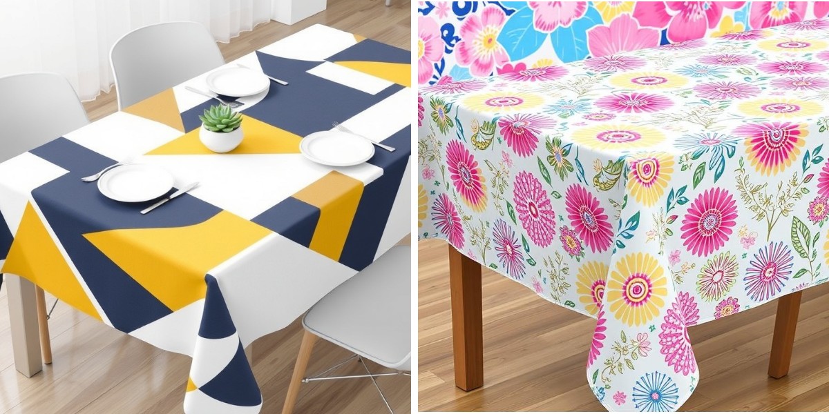 How Designers Use Colorful Tablecloths to Create Visual Balance