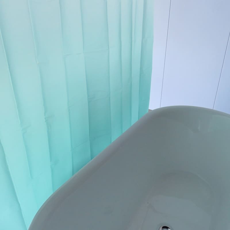 Ocean Mist Ombre Vinyl Shower Curtain