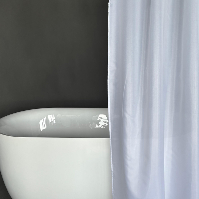 Doublure de rideau de douche en tissu de style hôtelier