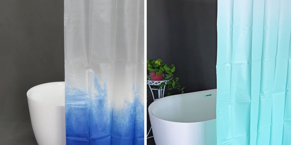 Stylish Bathroom Ideas with a Long Shower Curtain Stylish Bathroom Ideas with a Long Shower Curtain