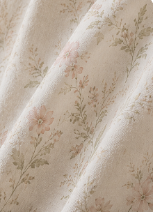 Rideau de douche en tissu Soft Blossom – Rideau de salle de bain aux fleurs pastel douces