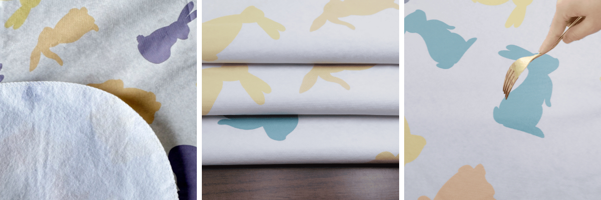 Colorful Rabbit Waterproof Tablecloth Colorful Rabbit Waterproof Tablecloth