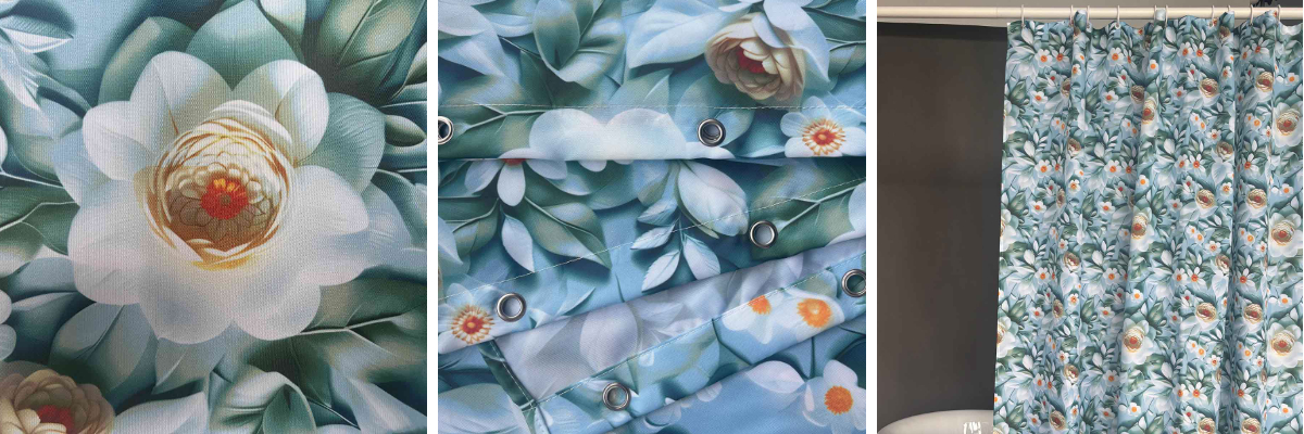 Flower Waterproof Shower Curtain Flower Waterproof Shower Curtain