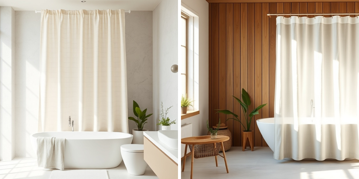 린넨 샤워 커튼이 욕실에 더 자연스러운 선택인 이유 린넨 샤워 커튼이 욕실에 더 자연스러운 선택인 이유