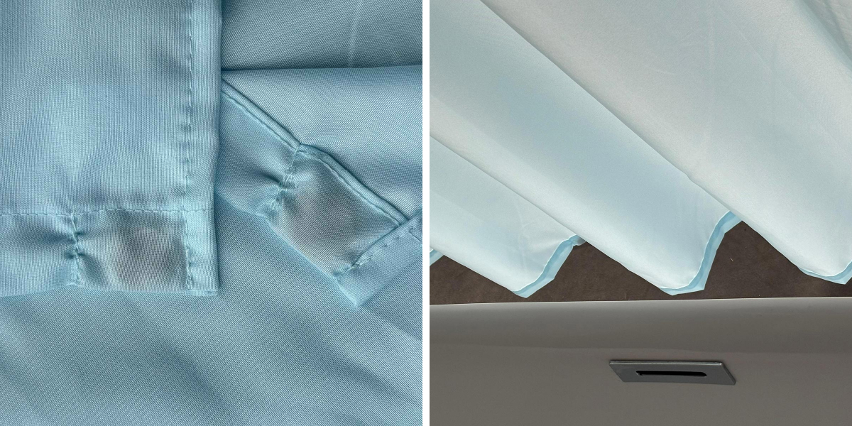 Klassiek stoffen douchegordijn