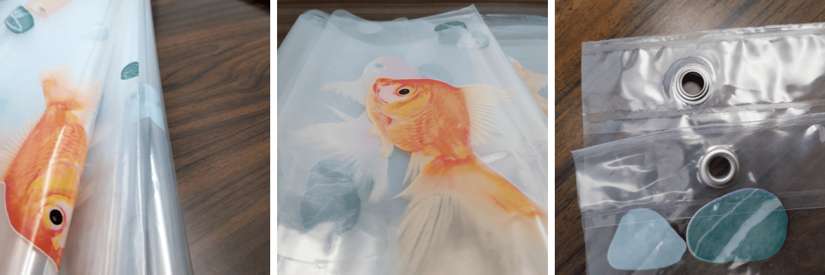 Cortina de duche em vinil Goldfish Cortina de duche em vinil Goldfish