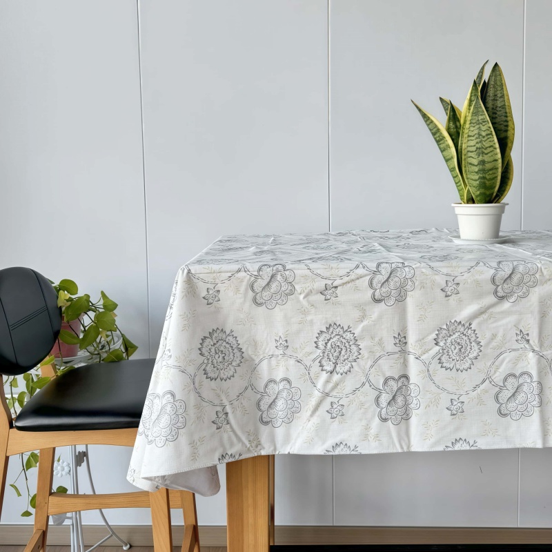 Custom Printed Flannel Backed Vinyl Tablecloth