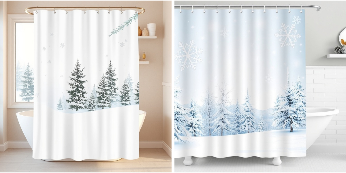 Łatwa sezonowa modernizacja: najlepsze zasłony prysznicowe o zimowej tematyce na rok 2025