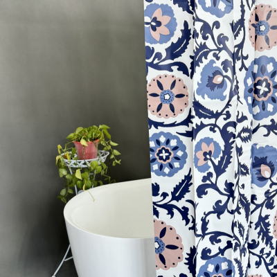 Boho Style PEVA Shower Curtain