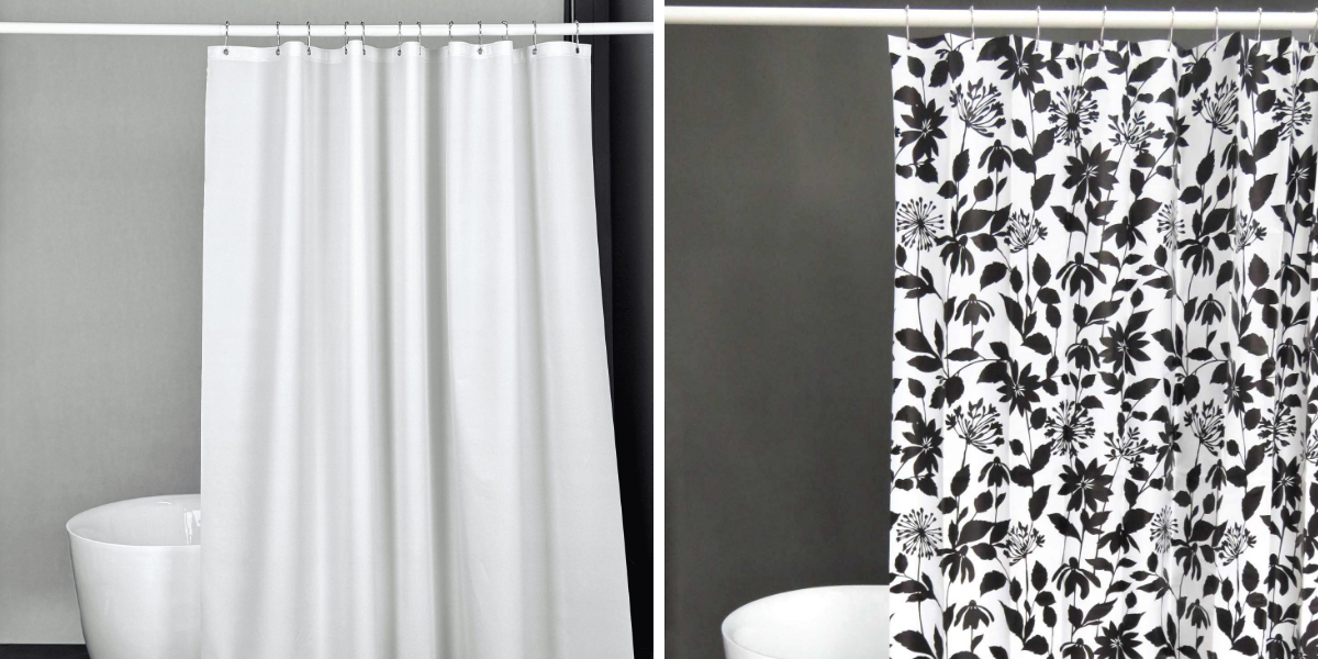 Stylish Bathroom Ideas with a Long Shower Curtain Stylish Bathroom Ideas with a Long Shower Curtain