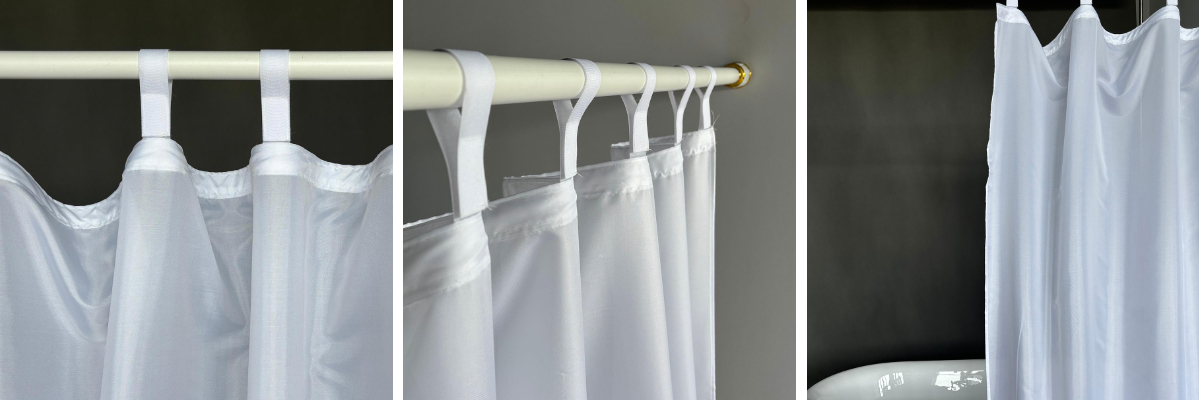 Hookless Fabric Shower Curtain Hookless Fabric Shower Curtain