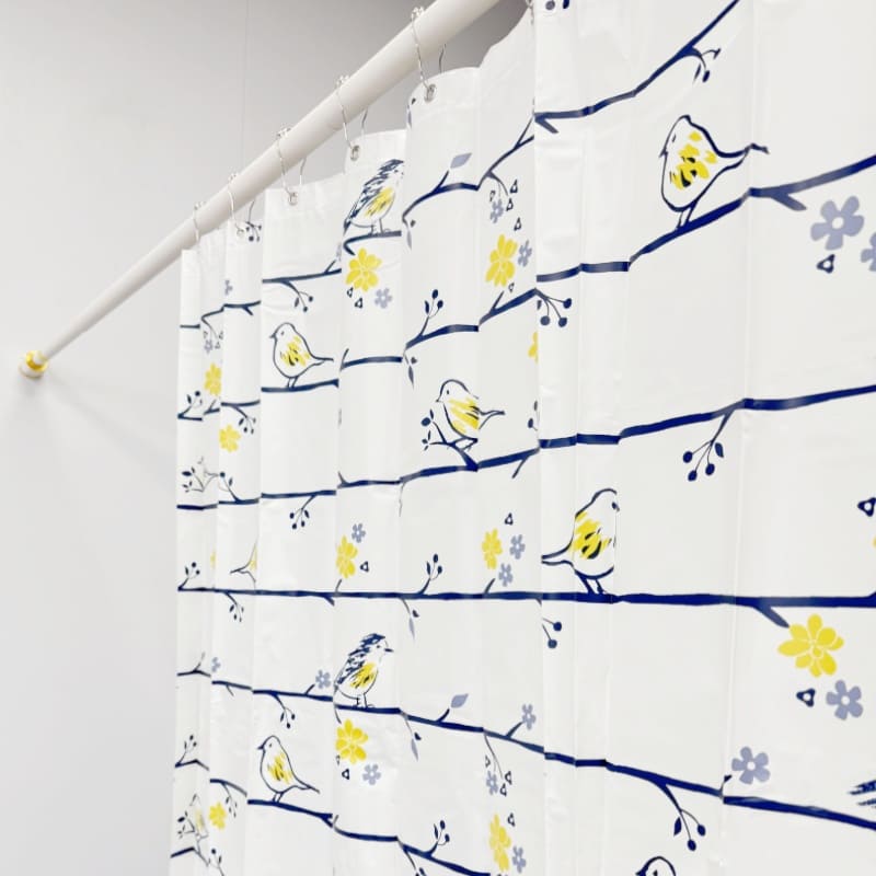 PEVA Shower Curtain with Bird Pattern