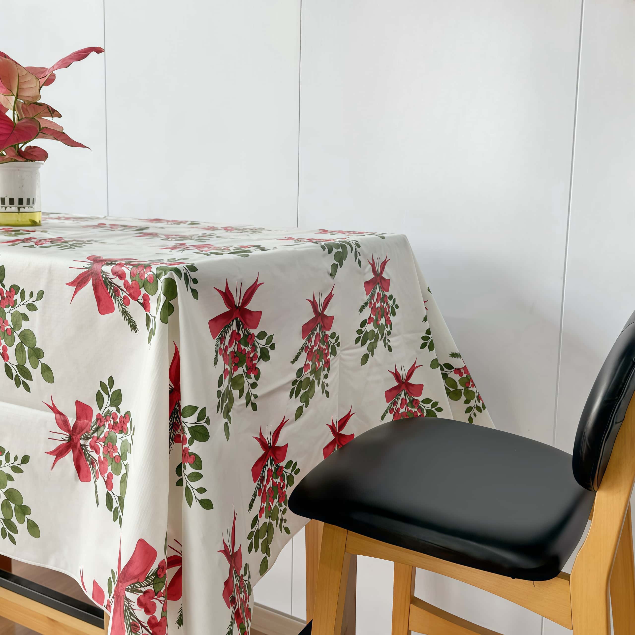 Festive Elegance Flannel Backed Vinyl Tablecloth
