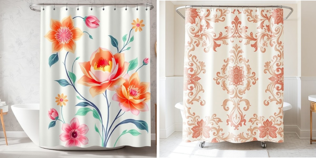 Как сочетать декор душевой занавески с цветами стен и аксессуарами