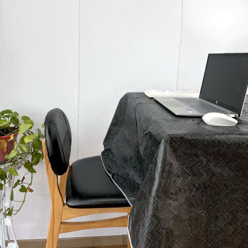 Black Plastic Tablecloth